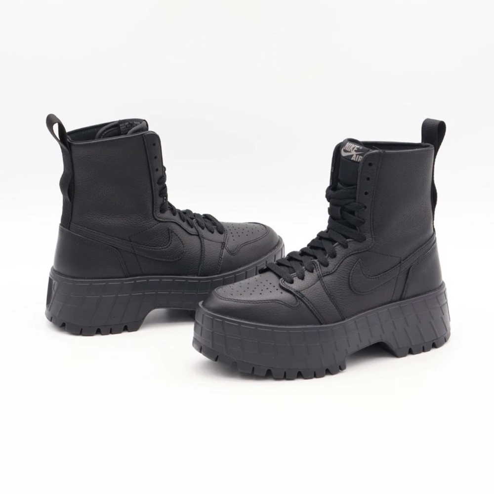 Nike FJ5737-001 Air Jordan 1 Brooklyn Hight Platform Sneaker Womens Size 7 Black - Picture 6 of 14
